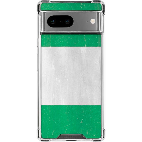 Nigeria Flag Distressed Google Pixel 8 Clear Case